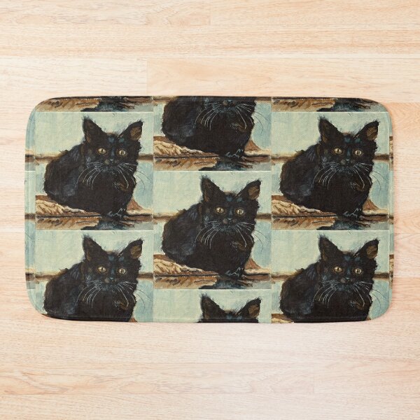 Item preview, Little furry black cat designed and sold by Watershadow.