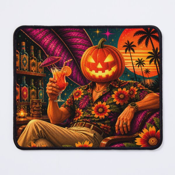 Item preview, Headless Horseman Tropical Cocktail - Gothic Fantasy Lounge Art designed and sold by TheHorsemanRidesAgain.