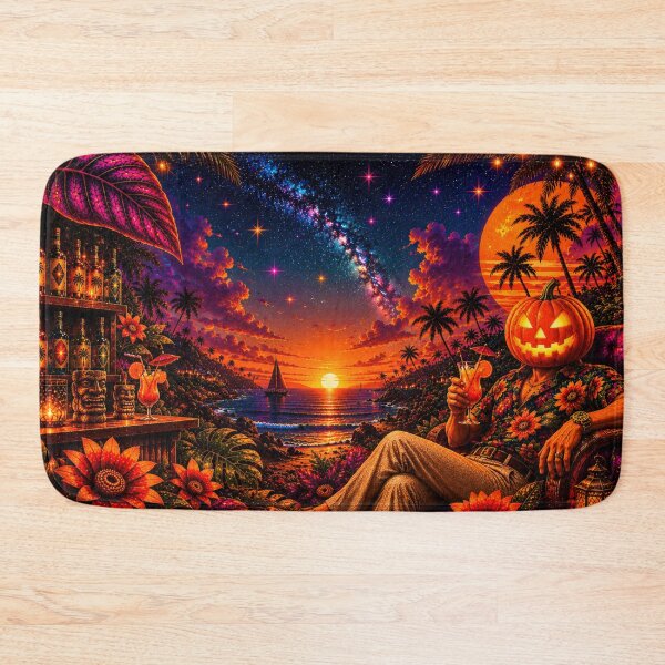 Item preview, Headless Horseman Tropical Cocktail - Gothic Fantasy Lounge Art designed and sold by TheHorsemanRidesAgain.