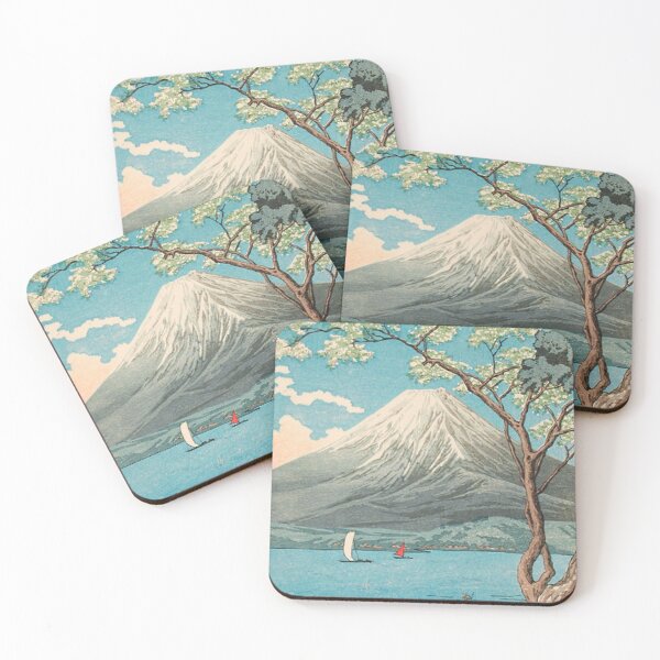 Item preview, Mount Fuji from Lake Yamanaka: Vintage Japanese Woodblock Style designed and sold by vekotpu.
