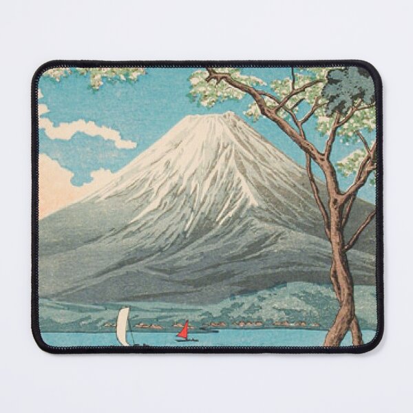 Item preview, Mount Fuji from Lake Yamanaka: Vintage Japanese Woodblock Style designed and sold by vekotpu.