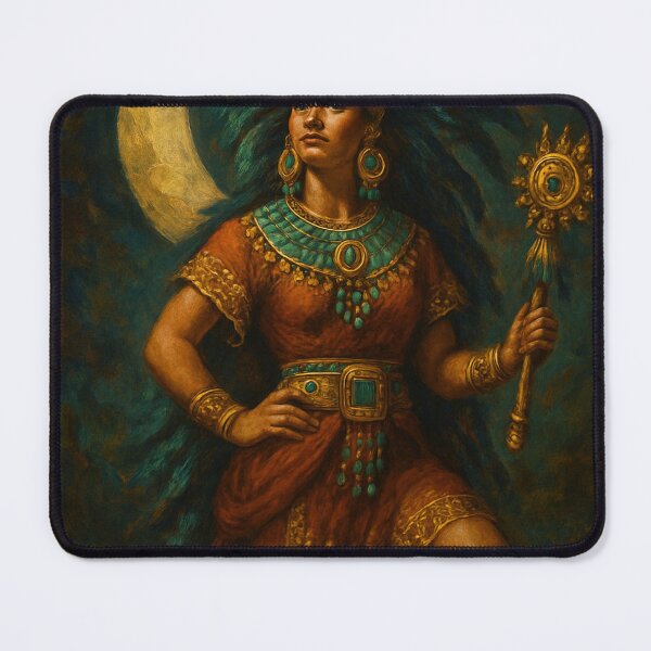 Item preview, Aztec Moon Goddess Coyolxauhqui — Mesoamerican Art designed and sold by PixelBrujeria.