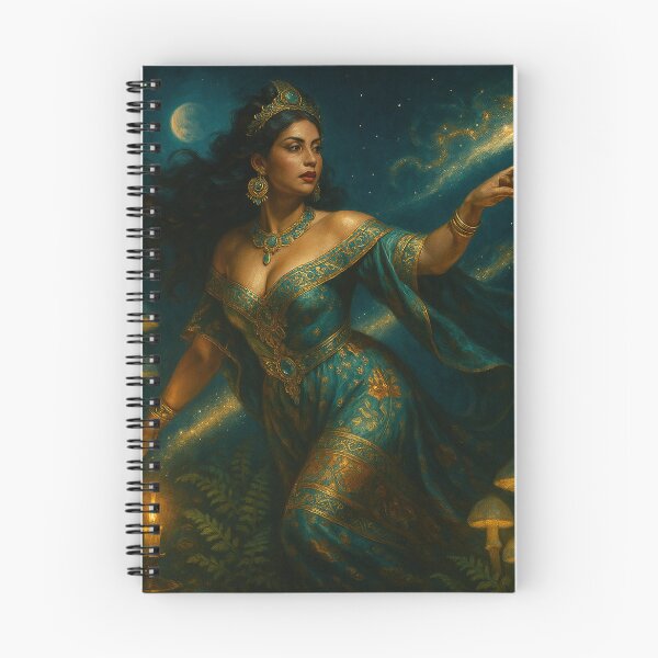 Item preview, Comet Bruja — Celestial Latina Witch Art designed and sold by PixelBrujeria.