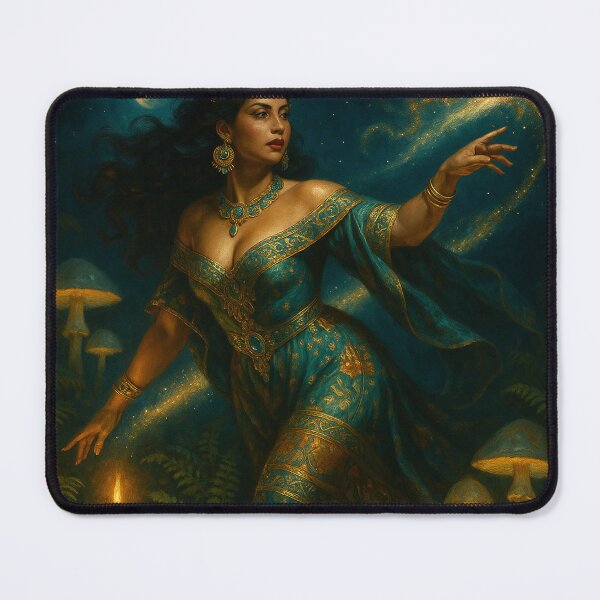 Item preview, Comet Bruja — Celestial Latina Witch Art designed and sold by PixelBrujeria.
