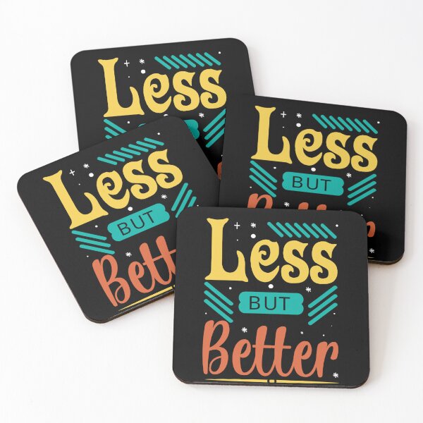 Item preview, Less But Better Minimalist Typography Design designed and sold by TshirtMyMom.