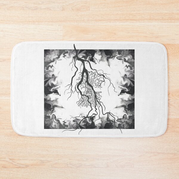 Artikelvorschau, Dark Root Smoke Art – Black and White Abstract Tree Roots Nature Design entworfen und verkauft von DervoTeck2767.