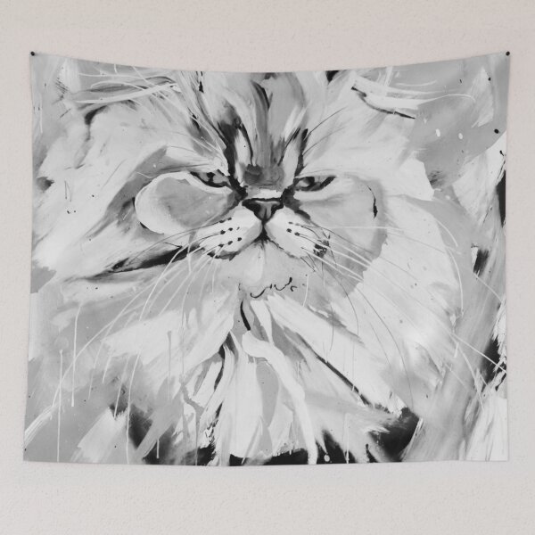 Item preview, Samson the Cat (black & white) designed and sold by WeaveSphere.