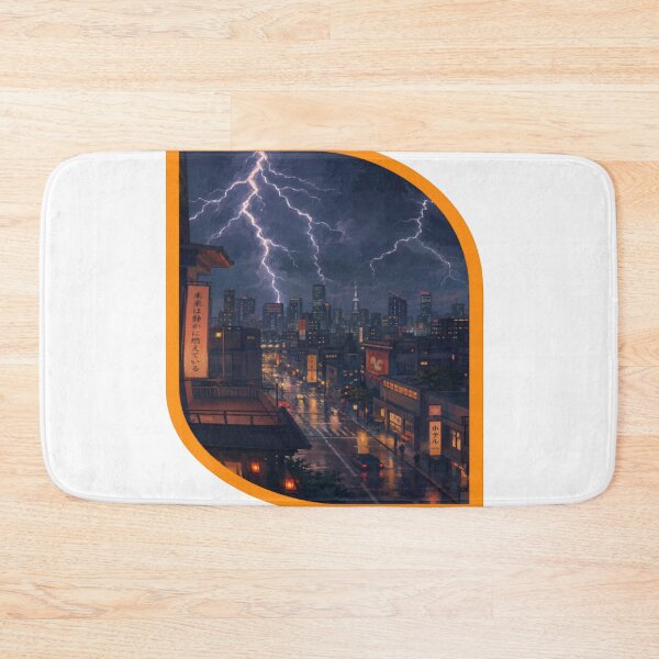 Item preview, RAY City Storm Lightning Urban Landscape Graphic T-Shirt designed and sold by RAYapparel.