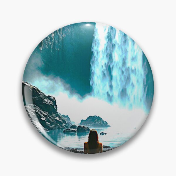 Item preview, “Serenity Beneath the Falls” designed and sold by Amber-Lee-Art.