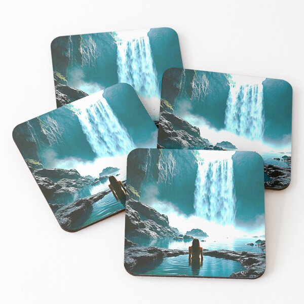 Item preview, “Serenity Beneath the Falls” designed and sold by Amber-Lee-Art.