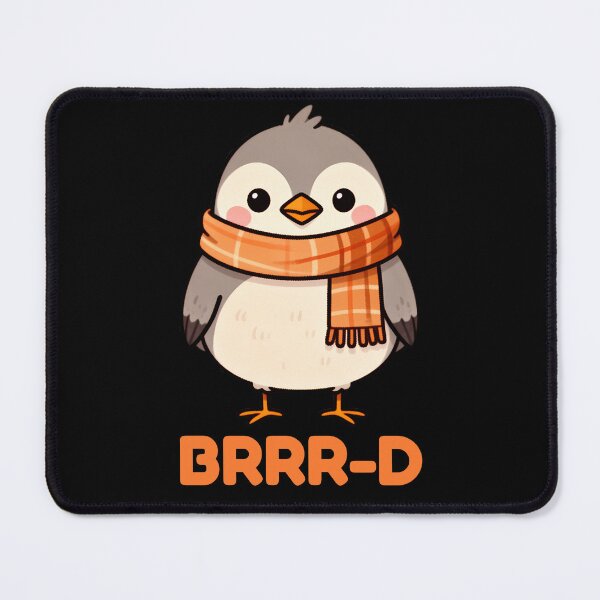 Item preview, Cute Bird in a Cozy Scarf designed and sold by WrenAndWhimsy.