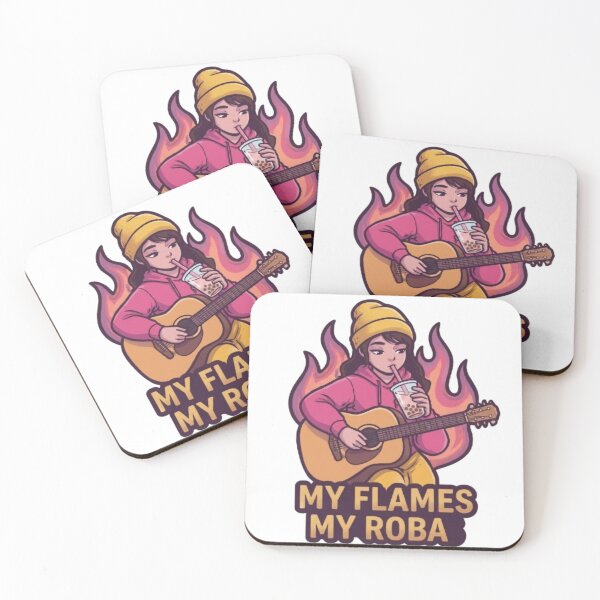 Artikelvorschau, My Flames My Roba Guitar Girl Cartoon entworfen und verkauft von Ahmedsyde.