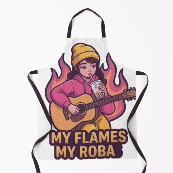 Artikelvorschau, My Flames My Roba Guitar Girl Cartoon entworfen und verkauft von Ahmedsyde.