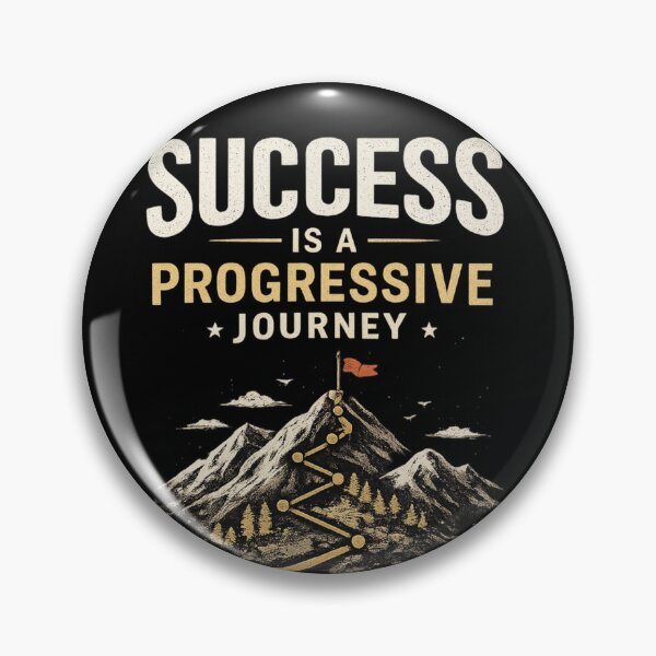 Item preview, Success Is a Progressive Journey – Mountain Motivation designed and sold by funny things random.