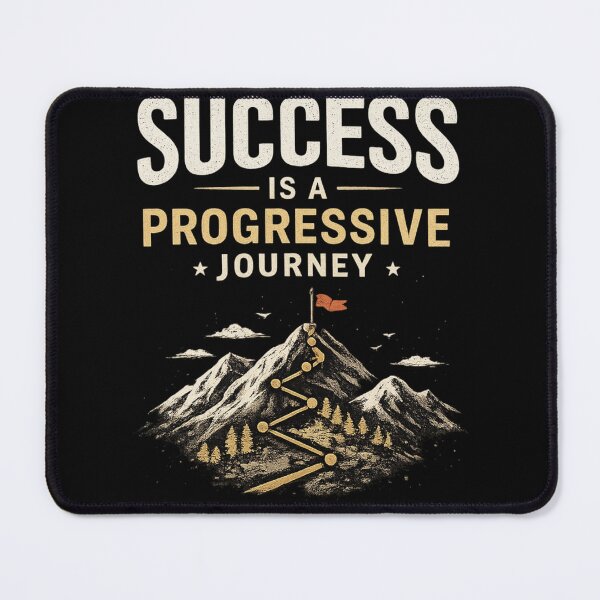 Item preview, Success Is a Progressive Journey – Mountain Motivation designed and sold by funny things random.