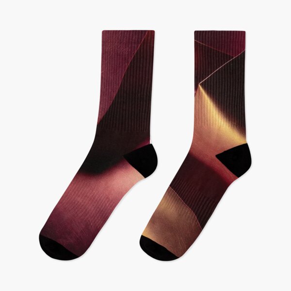 Item preview, Deep Red and Gold Metallic Ribbon Art designed and sold by IntelliMindDesigns.