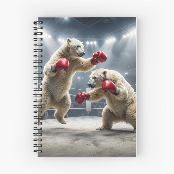 Item preview, Polar Bear Throws Left Hook designed and sold by Tridentulus.
