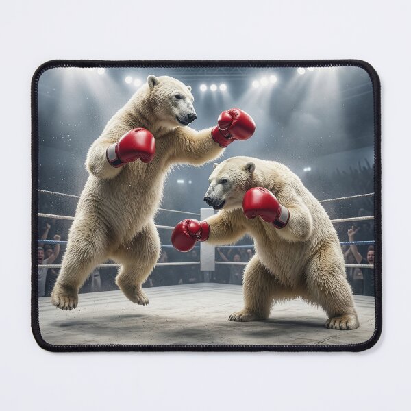 Item preview, Polar Bear Throws Left Hook designed and sold by Tridentulus.