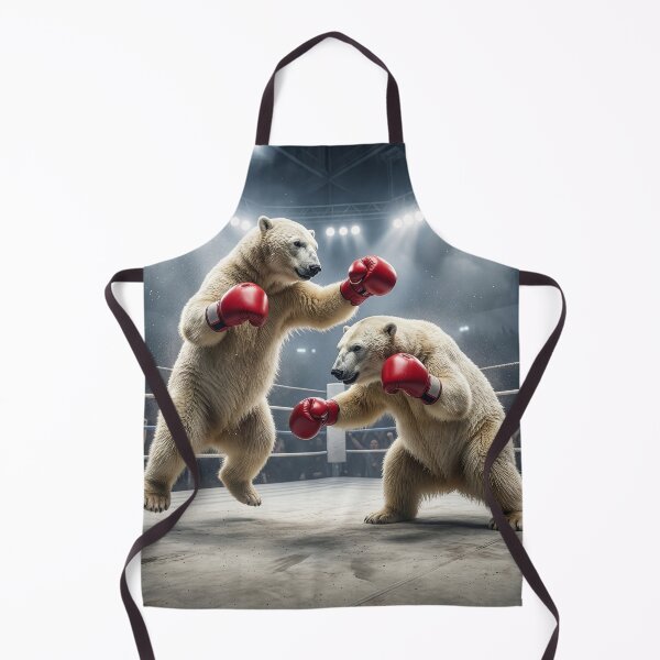 Item preview, Polar Bear Throws Left Hook designed and sold by Tridentulus.