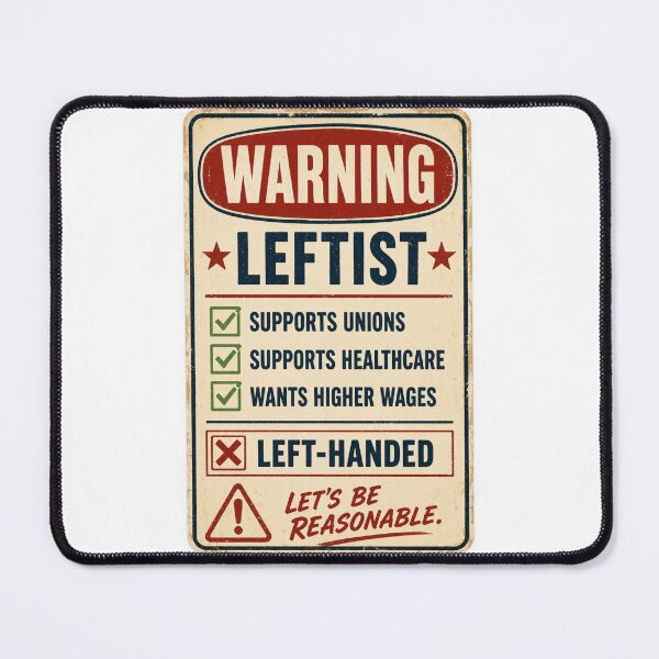 Item preview, Leftist not Left handed white designed and sold by xo edmo.
