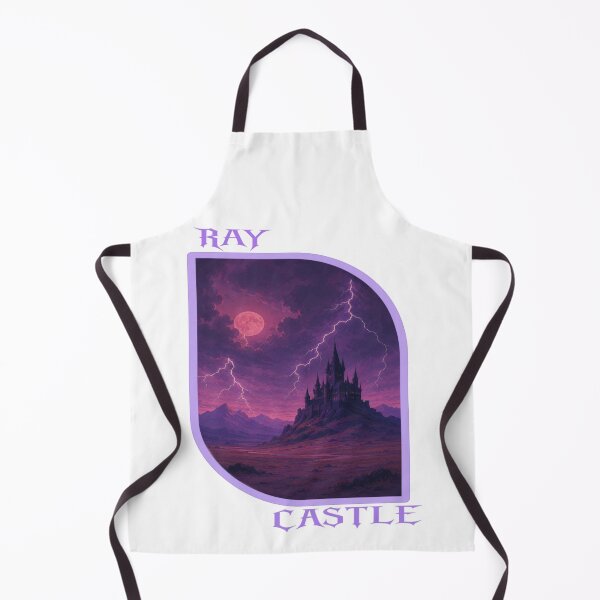 Item preview, RAY Castle Storm Fantasy Landscape Graphic T-Shirt designed and sold by RAYapparel.