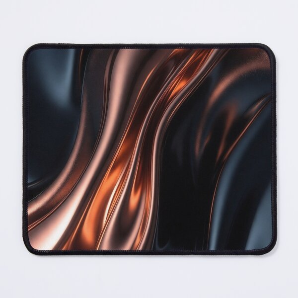 Item preview, Glossy Black Copper Flowing Streaks Design designed and sold by IntelliMindDesigns.