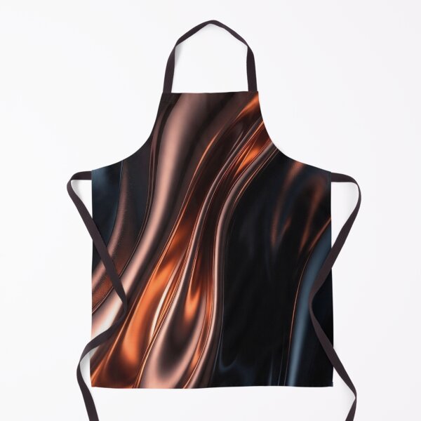 Item preview, Glossy Black Copper Flowing Streaks Design designed and sold by IntelliMindDesigns.