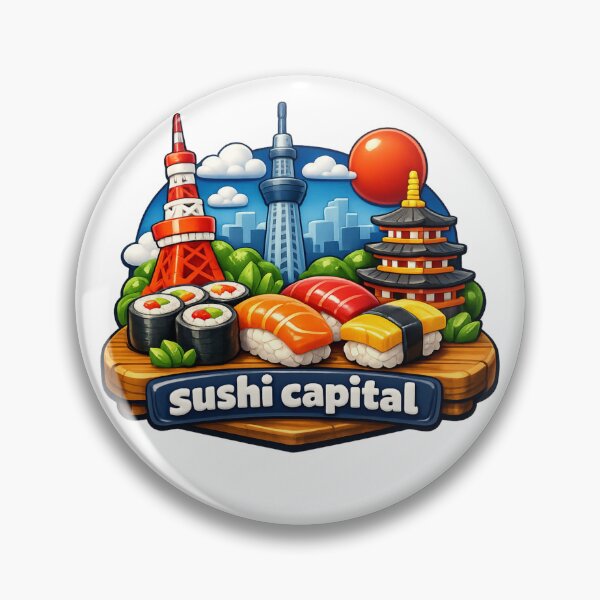 Artikelvorschau, Japanisches Sushi Hauptstadt Stadtbild Kunst entworfen und verkauft von Dresut.