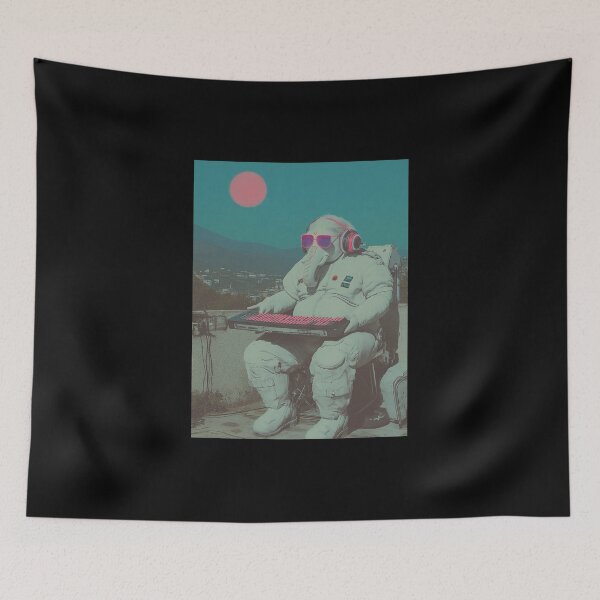 Item preview, Ganesha Astronaut Synthwave Neon Vision Cyberpunk Art designed and sold by PANNARUK THAILAND.