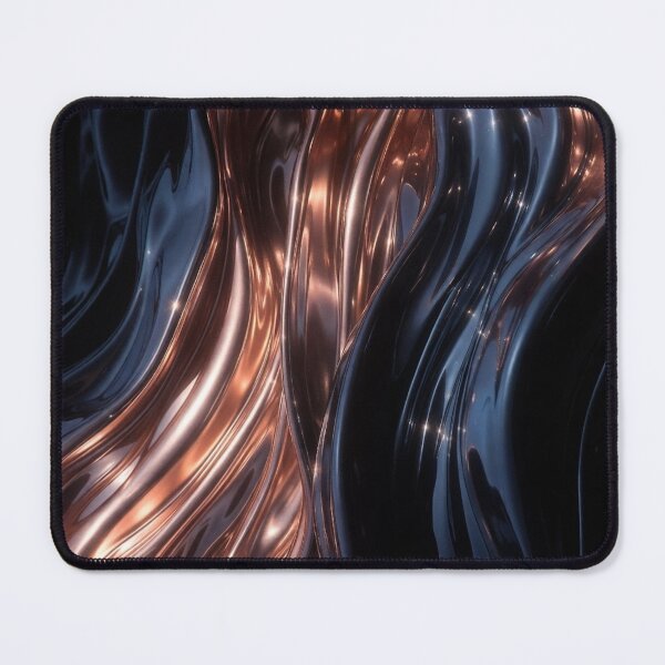 Item preview, Wavy Copper Metallic Strands Abstract Pattern designed and sold by IntelliMindDesigns.