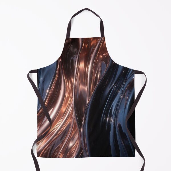 Item preview, Wavy Copper Metallic Strands Abstract Pattern designed and sold by IntelliMindDesigns.