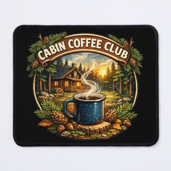 Item preview, Cabin Coffee Club designed and sold by RisingWolfStudio.
