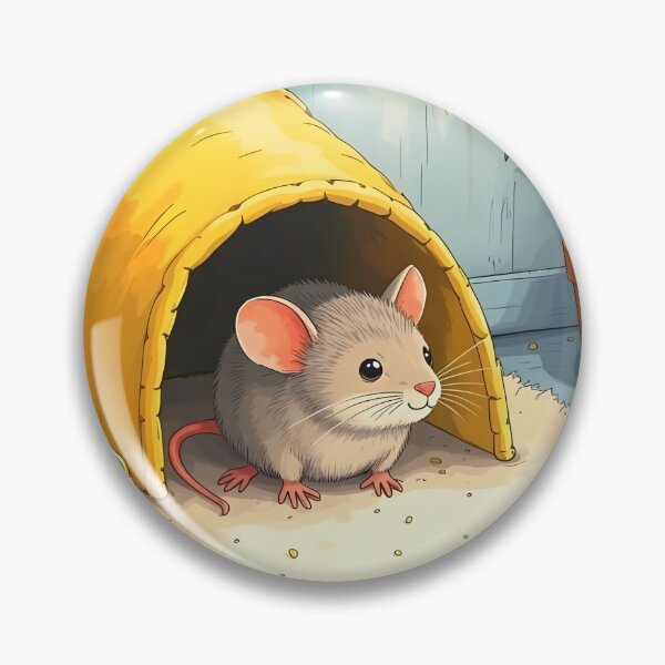 Item preview, Cute Pet Mouse Peeking Out of Her Cozy House designed and sold by Dragonfly-Magic.