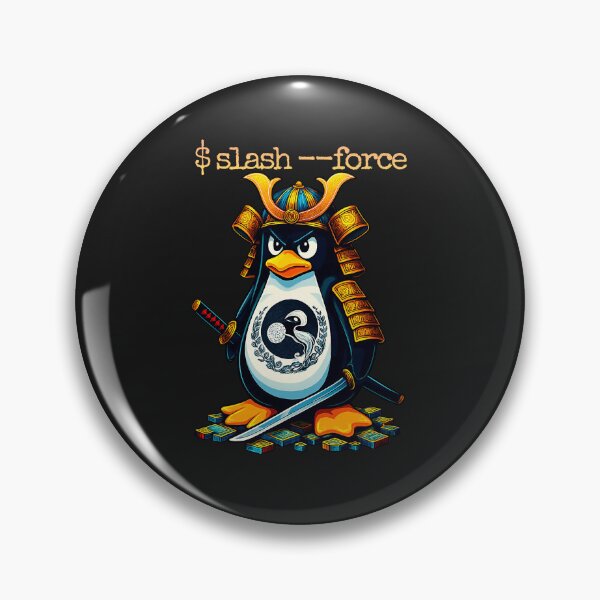 Item preview, Ancient Linux Penguin Samurai Sword Master Coding designed and sold by Littermin.
