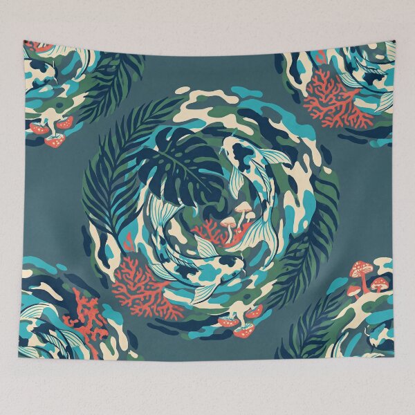 Item preview, Koi Jungle Flow designed and sold by DreamCapsules.
