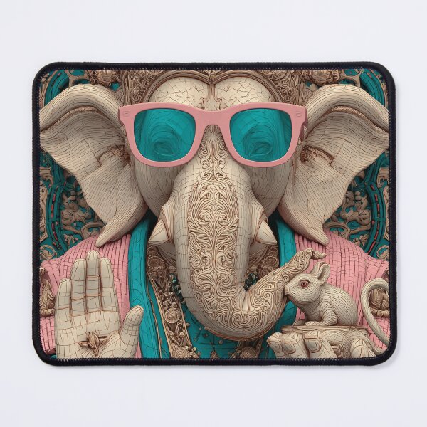 Item preview, Ganesha Blessed Vision Stylish Lucky Contemporary Sacred Art designed and sold by PANNARUK THAILAND.