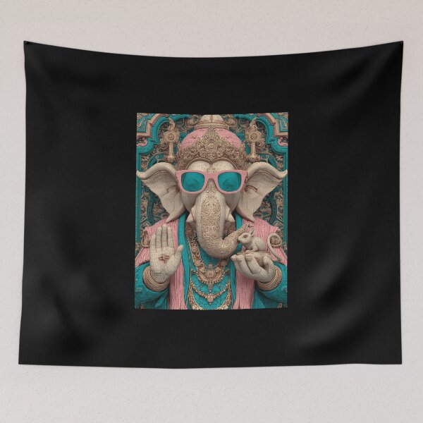Item preview, Ganesha Blessed Vision Stylish Lucky Contemporary Sacred Art designed and sold by PANNARUK THAILAND.