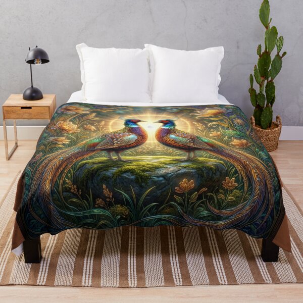 Item preview, Pheasants and Flowers designed and sold by Tridentulus.