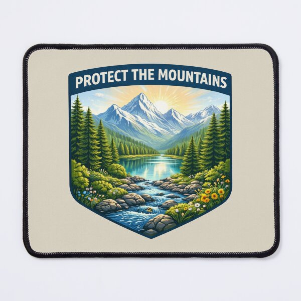 Item preview, Protect the Mountains - Environment Conservation designed and sold by Myra365Art.