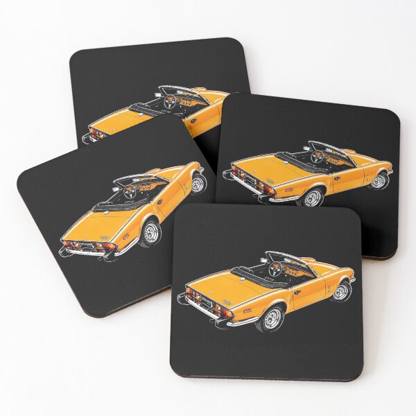 Item preview, 1975 Triumph Spitfire 1500 – Yellow British Roadster Convertible Art designed and sold by Stinky Lincy's Apparel Company.