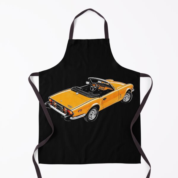 Item preview, 1975 Triumph Spitfire 1500 – Yellow British Roadster Convertible Art designed and sold by Stinky Lincy's Apparel Company.