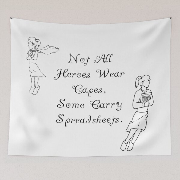 Item preview, Not All Heroes Wear Capes designed and sold by Calimon.