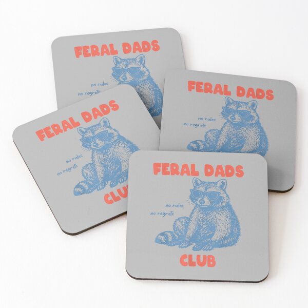 Item preview, Feral Dads Club Father's Day Raccoon Meme New Dad Club Mens designed and sold by ArleneRowe.