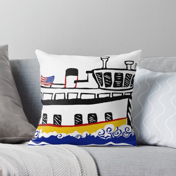 Item preview, Casco Bay Ferry Linocut designed and sold by TheCloudBerry.