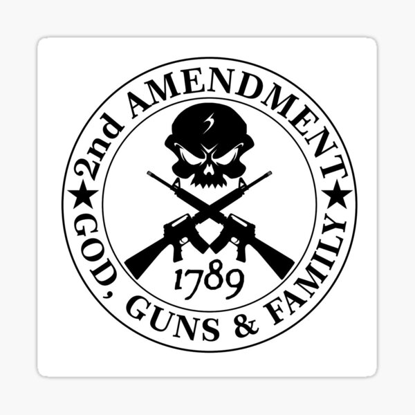 4  Gun Decals...."MEET MY FAMILY" .. 2nd Amendment ...Stickers 