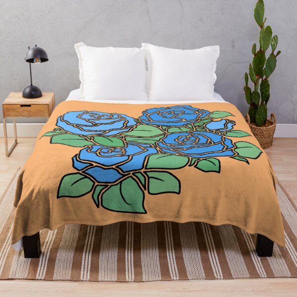 Item preview, Hand Drawn Blue Rose Bouquet Aesthetic Floral Art designed and sold by ubborn.