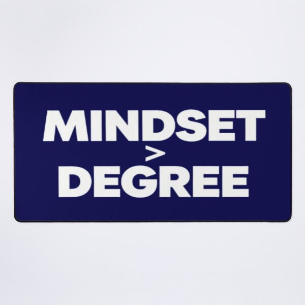 Item preview, Mindset Over Degree – Motivational Growth Design designed and sold by Cristhian Almanza.
