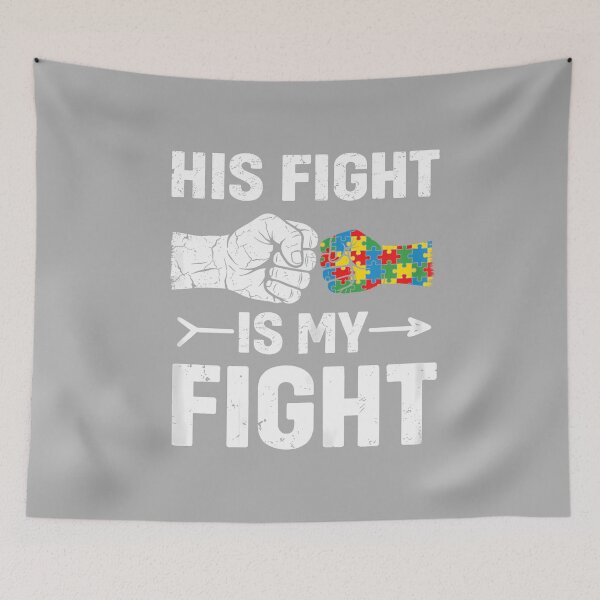 Item preview, Fight Autism Awareness Dad Mom Parent Autistic Men Women designed and sold by ArleneRowe.