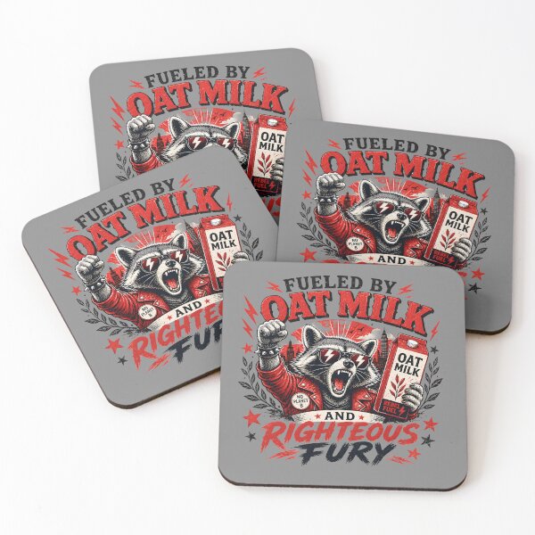 Item preview, Fueled By Oat Milk and Righteous Fury designed and sold by Stylishly Eco.