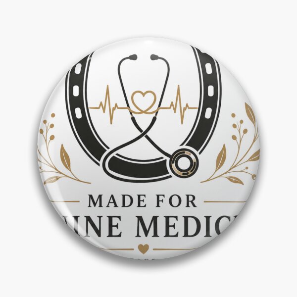 Item preview, Dedicated to Equine Veterinary Care - Elegant Horse Vet Gold Art designed and sold by batoot1.